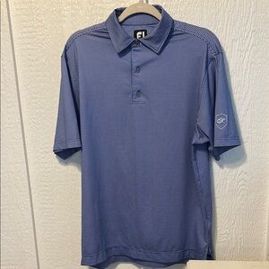 FootJoy Blue white houndstooth Polo Shirt